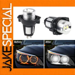 BMW E39/E53 & 3 Series E90/E91 6000K White LED Angel Eyes