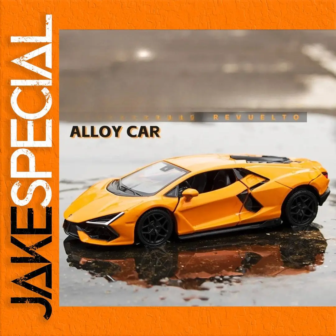Vibrant Orange Lamborghini Revuelto Miniature 1 Vibrant Orange Lamborghini Revuelto Miniature