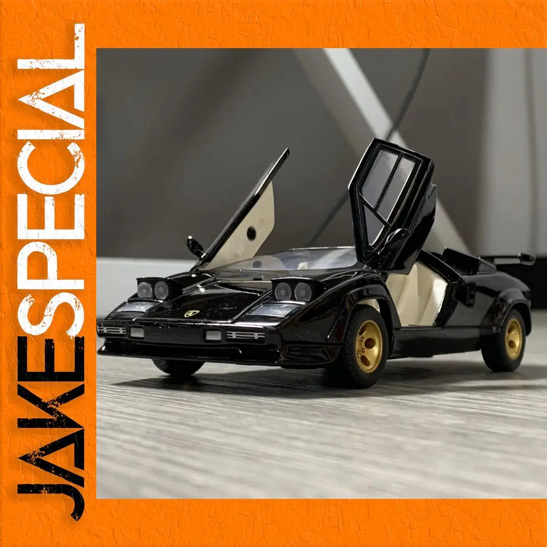 Black Lamborghini Countach LP500S Model 1:32 Scale 1 Black Lamborghini Countach LP500S Model 1:32 Scale
