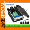 VGA DB15 Solderless Connector with Locking Mechanism