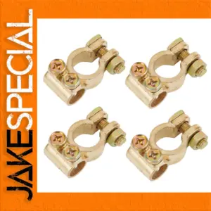 Brass Battery Terminal Clamps Set