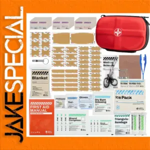 Waterproof Portable First Aid Kit in Red