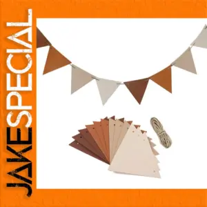 Felt Fabric Banner with Nine Triangular Flags