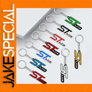 Ford ST Line 3D Zinc Alloy Keychain in Vibrant Colors
