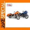 1:18 Scale Die-Cast Motorcycle Model in Blue or Orange