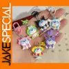 Colorful Doraemon-Inspired Keychain Set