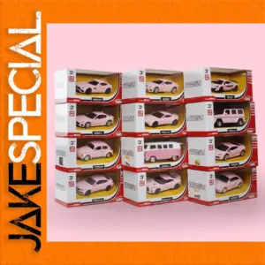 Pink Diecast Alloy Model Car Collection