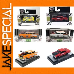 Vintage Alloy Car Model 1:64 Scale in Bright Colors