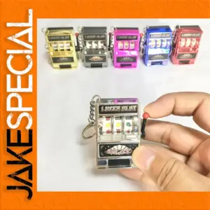 Miniature Slot Machine Keychain in Various Colors