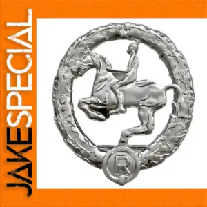 German Young Horseman Metal Pin with Silver Finish