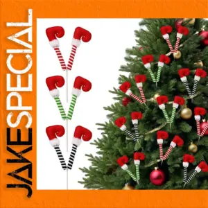 Christmas Elf Legs Decorative Picks