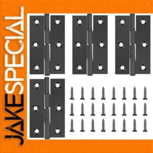 Black Stainless Steel Door Hinges Set