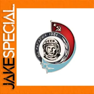 CCCP Russia Badge Brooch Commemorating Gagarin