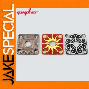 Stainless Steel Jack Plate for Guitars and Basses