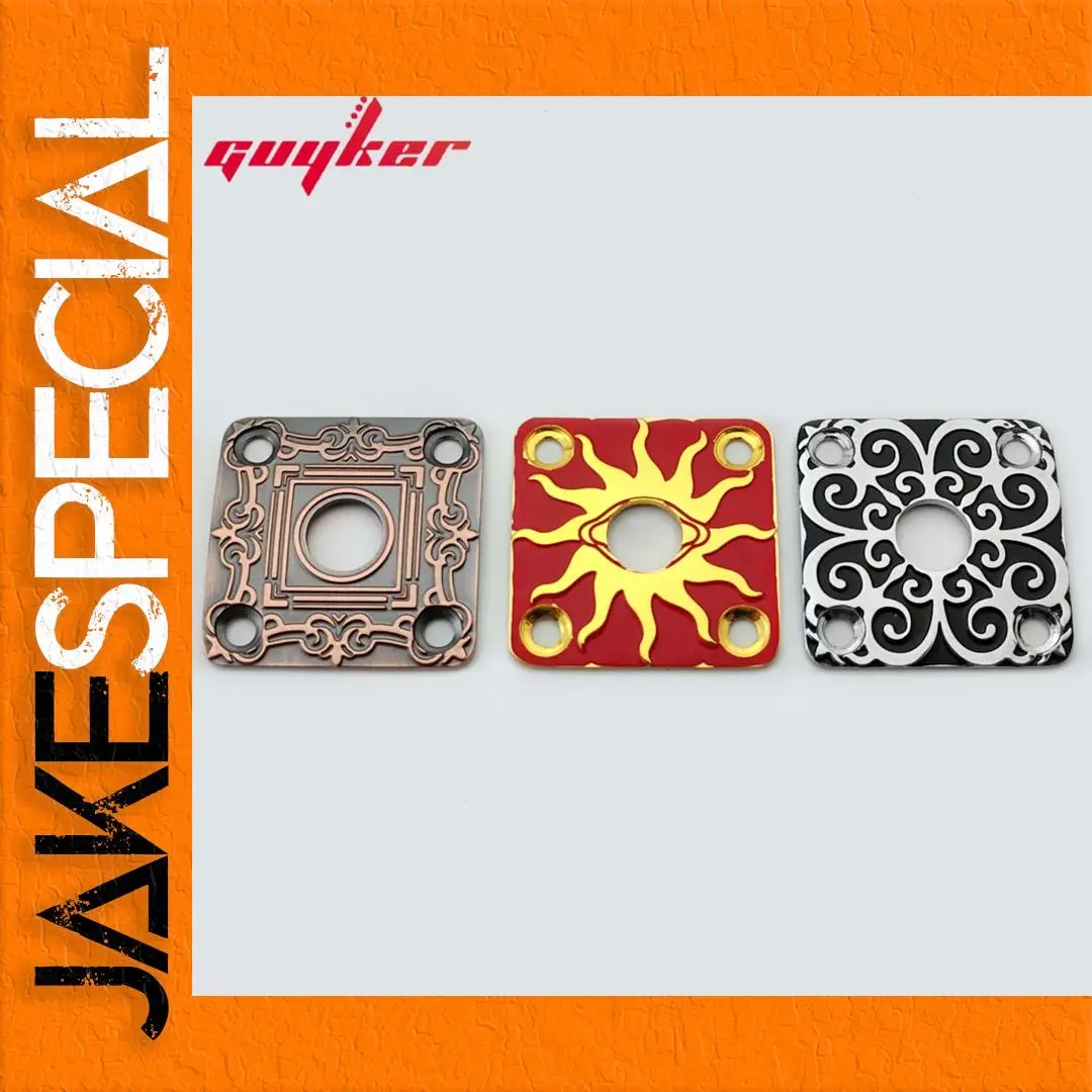 Stainless Steel Jack Plate for Guitars and Basses 1 Stainless Steel Jack Plate for Guitars and Basses