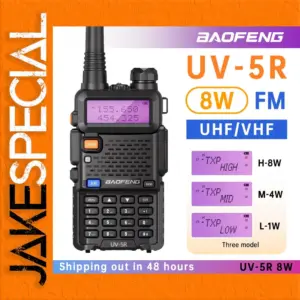 Baofeng UV-5R 8W Dual-Band Two-Way Radio