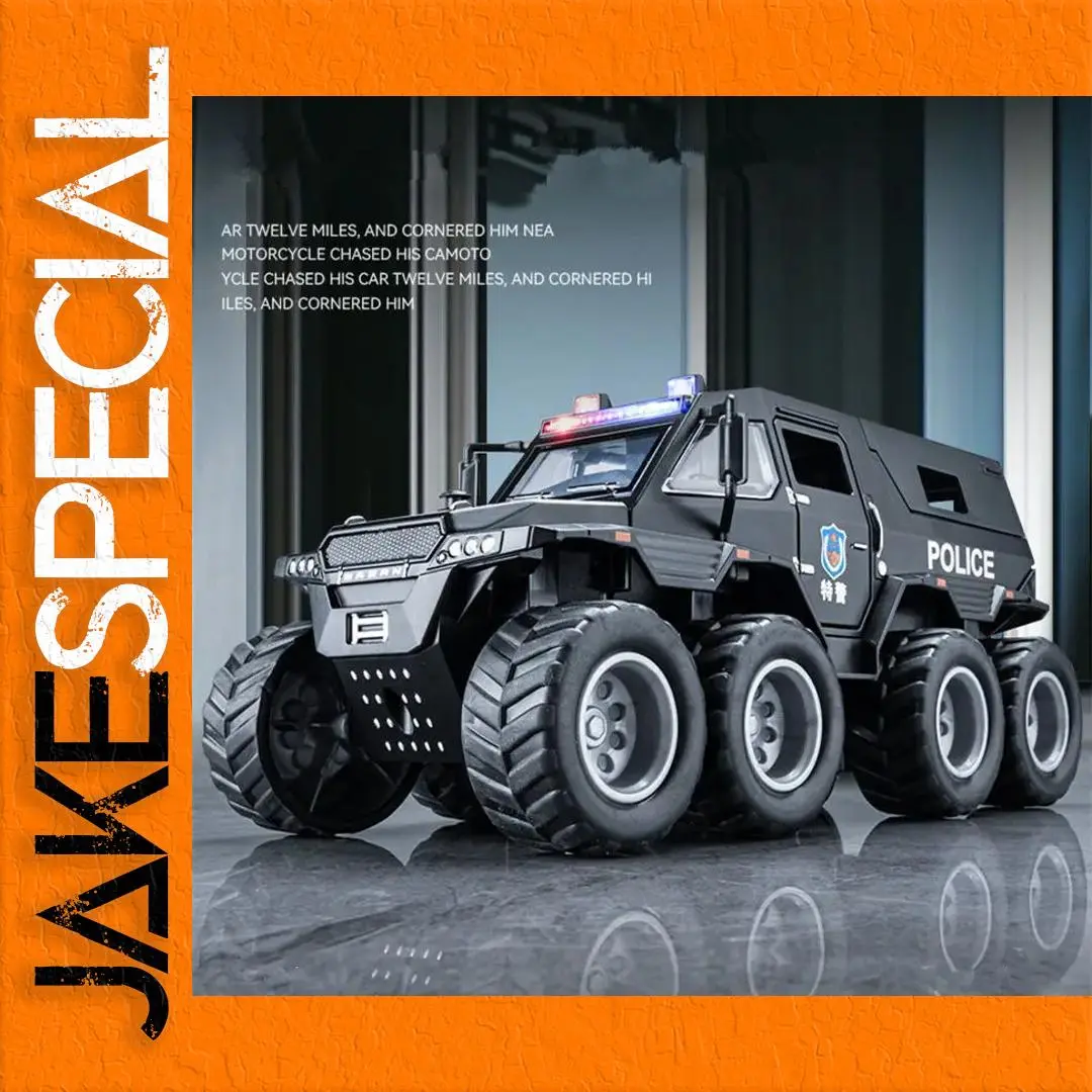 High-Detail Black Police Off-Road Vehicle Model 1 High-Detail Black Police Off-Road Vehicle Model