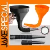 Black Universal Liquid Refueling Funnel with Filter