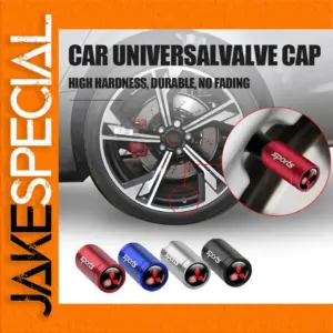 Sporty Metal & Carbon Fiber Valve Caps Set