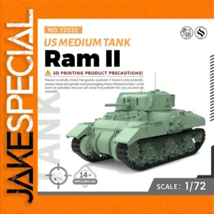 US Ram II Medium Tank Model Kit 1/72 Scale