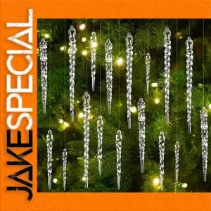 Clear Icicle Decorations for Christmas