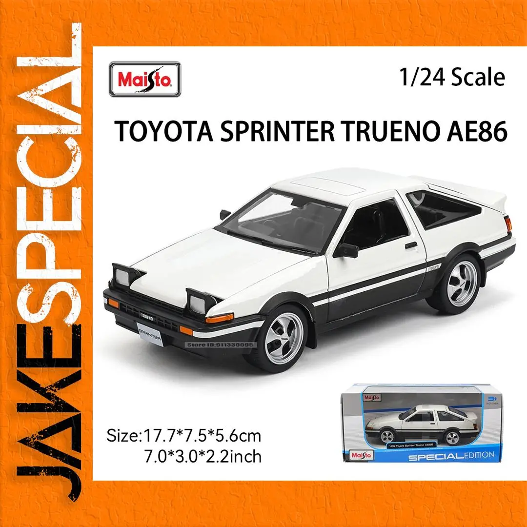 Toyota AE86 Trueno 1:24 Diecast Model Car 1 Toyota AE86 Trueno 1:24 Diecast Model Car