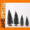 Mini Flocked Christmas Tree Set for Desk