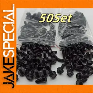 Durable Black U-Shaped Car Fastener Set