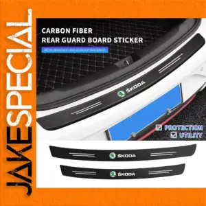 Skoda Carbon Fiber Bumper Protector Sticker