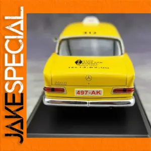 Benz 200D Taxi Model 1/43 Diecast Yellow