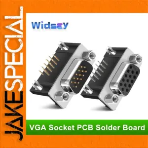 VGA Socket PCB Welding Plate with Gold Pins