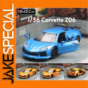 Vibrant Blue Chevrolet Corvette Z06 Diecast Model