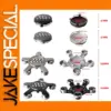 Black and Silver Car Hub Cap Set