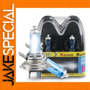 H7 12V 100W Super White Headlight Bulbs Set