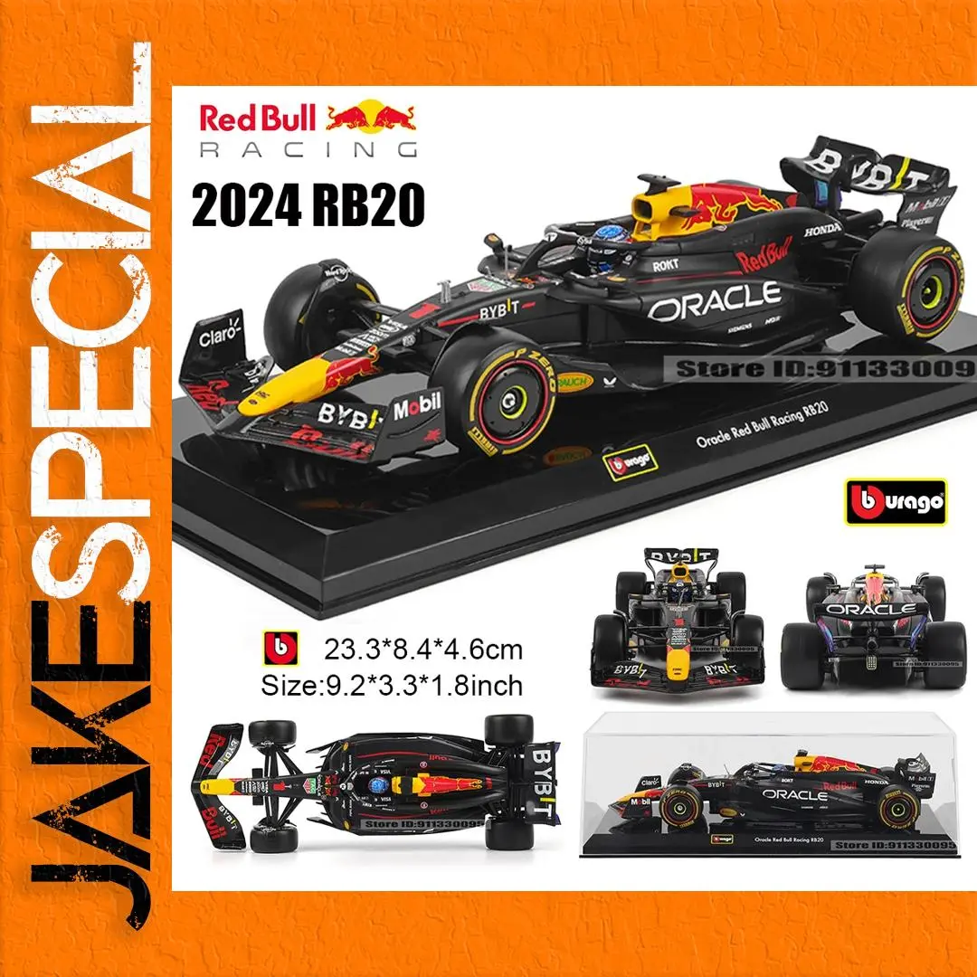 Red Bull Racing RB20 Diecast Model 1:24 Scale 1 Red Bull Racing RB20 Diecast Model 1:24 Scale