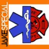 Firefighter EMT Pin with Star of Life Design