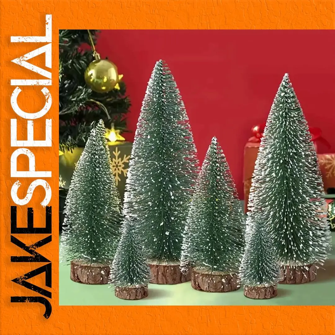 Mini Frosted Artificial Christmas Tree Collection 1 Mini Frosted Artificial Christmas Tree Collection