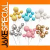 Colorful Foam Ball Cake Topper Set for Celebrations