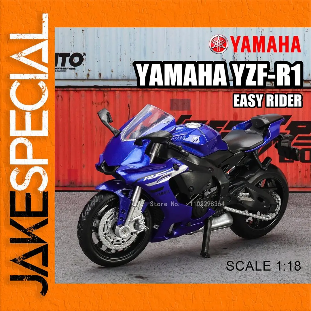 Yamaha YZF-R1 1:18 Die-Cast Motorcycle Model 1 Yamaha YZF-R1 1:18 Die-Cast Motorcycle Model