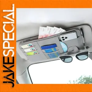 Car Sun Visor Organizer with Multiple Compartments