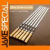 55cm Stainless Steel BBQ Skewer Set for Grilling