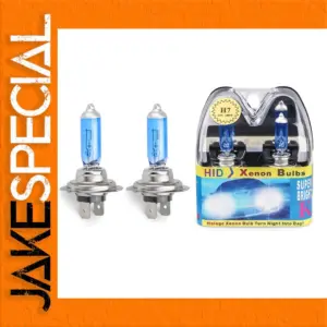 H7 6000K Super White Car Headlight Bulbs Set