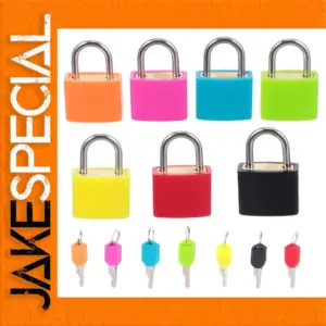 Vibrant 50 Keyed Padlock Set in Assorted Colors