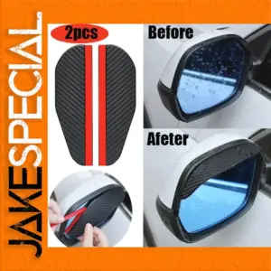 Carbon Fiber Rain Eyebrow Mirror Protectors Set
