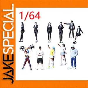 Diecast 1/64 Scale Miniature Figure Set of 10