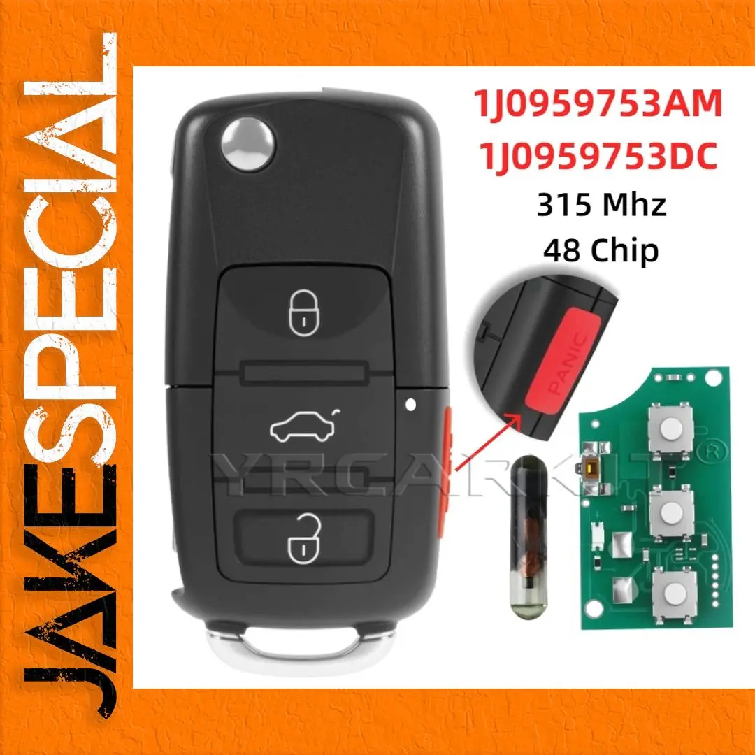 Car Remote Key Fob for VW, Skoda, Seat 1999-2011 1 Car Remote Key Fob for VW, Skoda, Seat 1999-2011