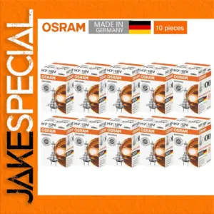 OSRAM H7 12V 55W PX26d Halogen Bulbs - Pack of 10