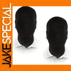 Ghost Costume Mask Hood in Black and White