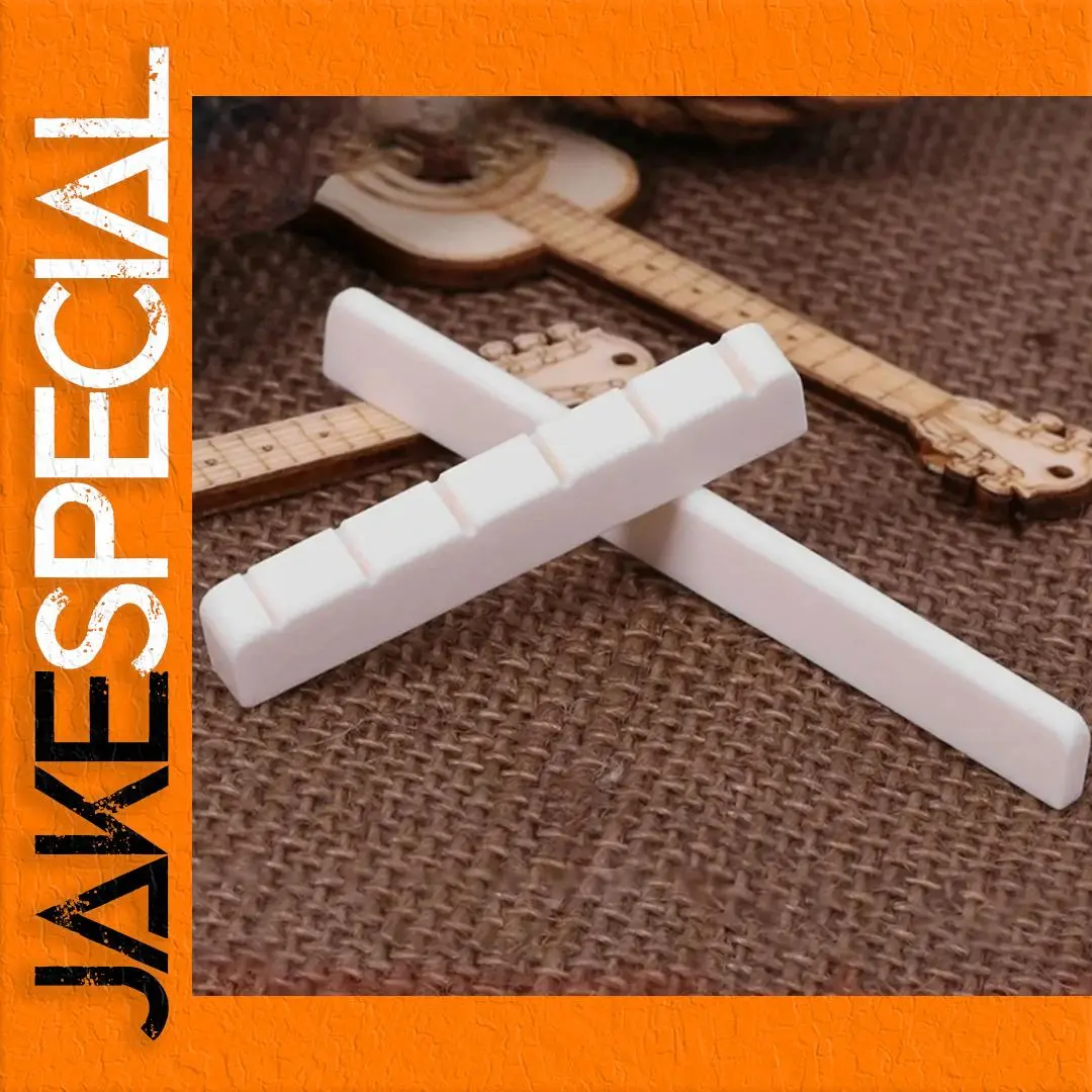 Bone Saddle and Nut for 6 String Guitar 1 Bone Saddle and Nut for 6 String Guitar