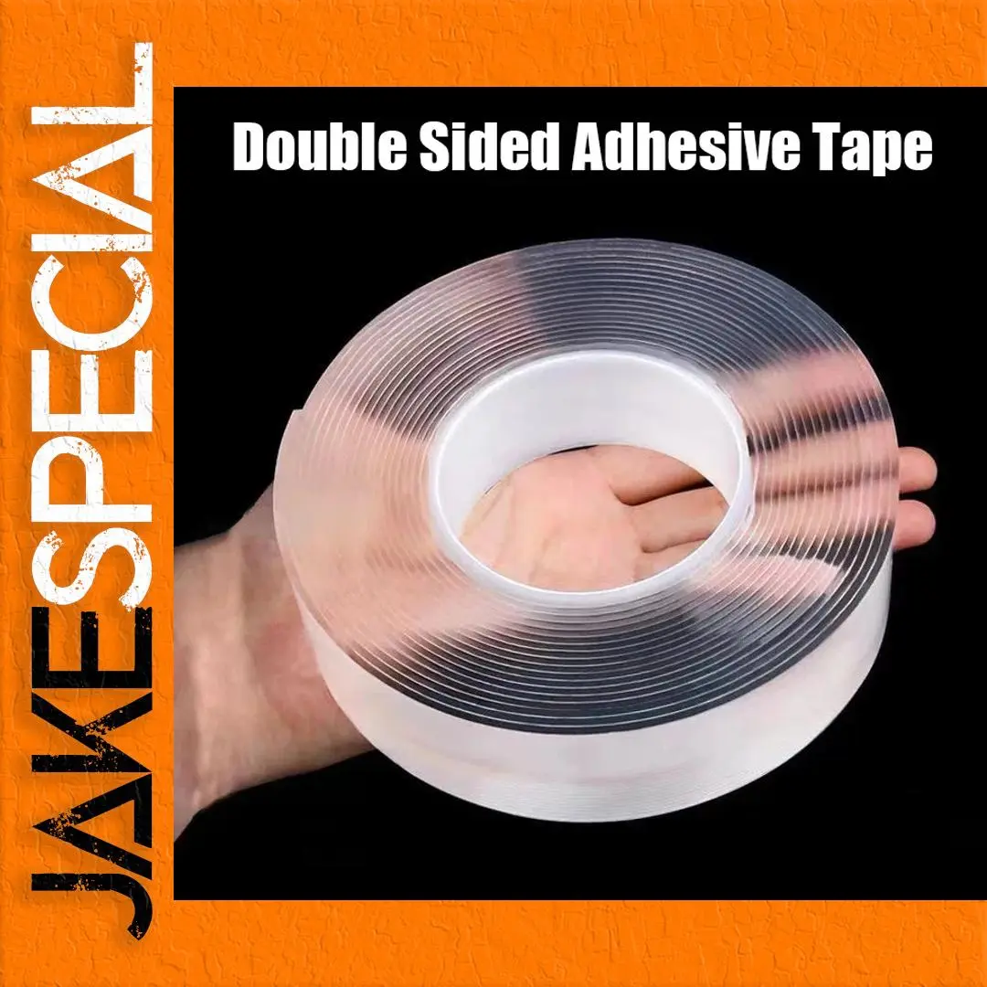 Transparent Nano Double-Sided Adhesive Tape 20mm x 1-5m 1 Transparent Nano Double-Sided Adhesive Tape 20mm x 1-5m
